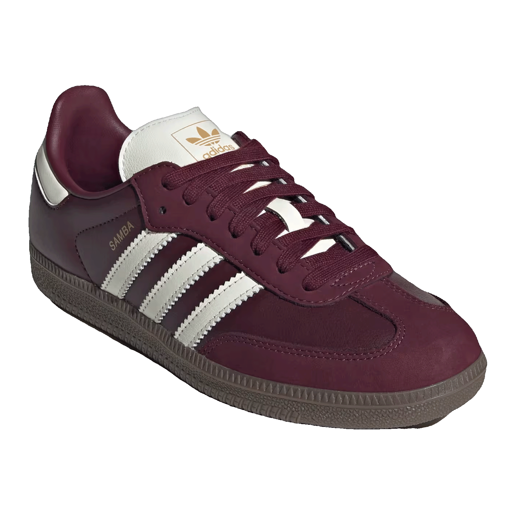 adidas Samba OG Maroon Off White Gum (W) Side