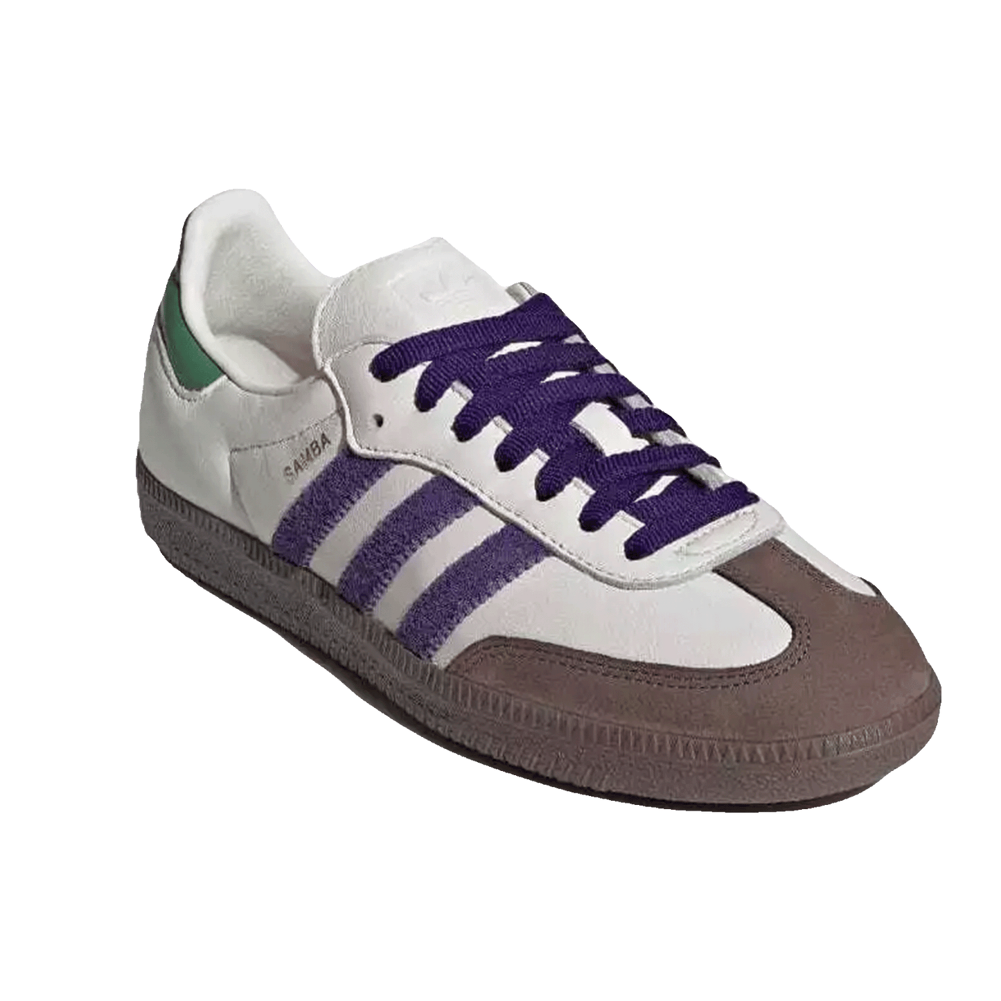 adidas Samba OG Off White Core Purple Green Brown (W) Side