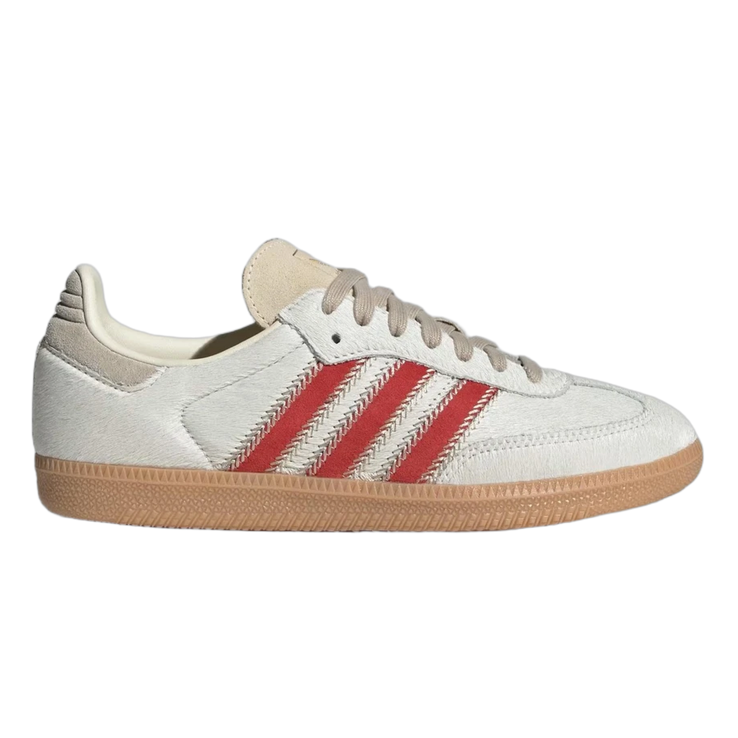 adidas Samba OG Pony Hair Wonder Beige Better Scarlet (W) JS3935