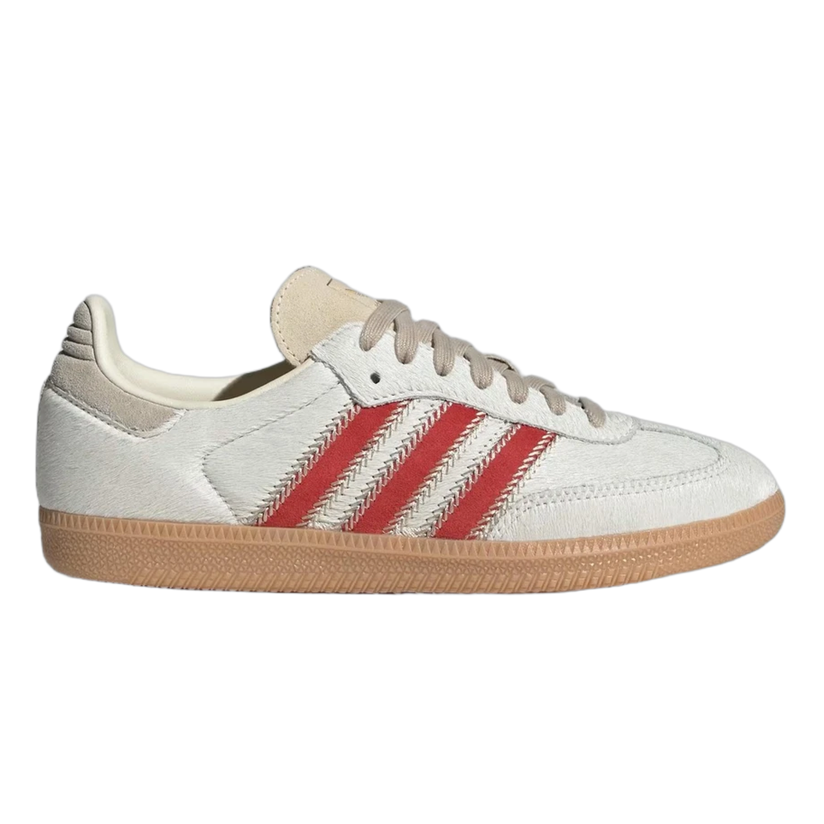 adidas Samba OG Pony Hair Wonder Beige Better Scarlet (W) JS3935