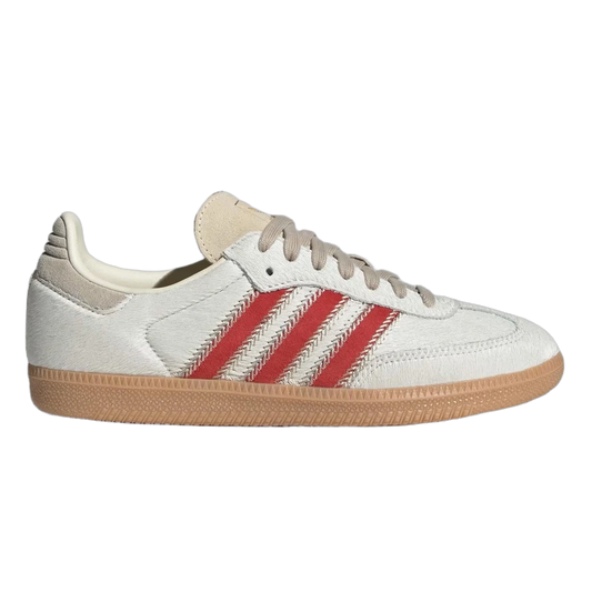adidas Samba OG Pony Hair Wonder Beige Better Scarlet (W) JS3935