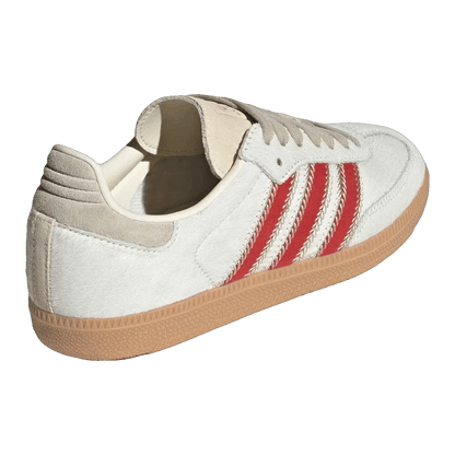adidas Samba OG Pony Hair Wonder Beige Better Scarlet (W) Back JS3935