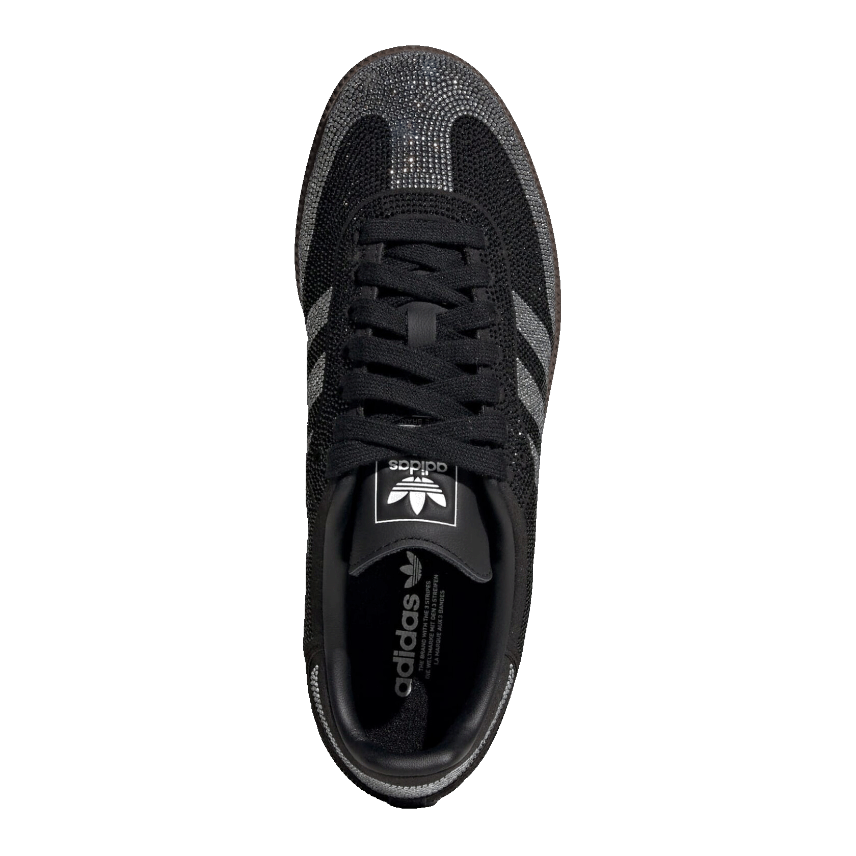 adidas Samba OG Rhinestone Black Silver (GS) Oben KK1974