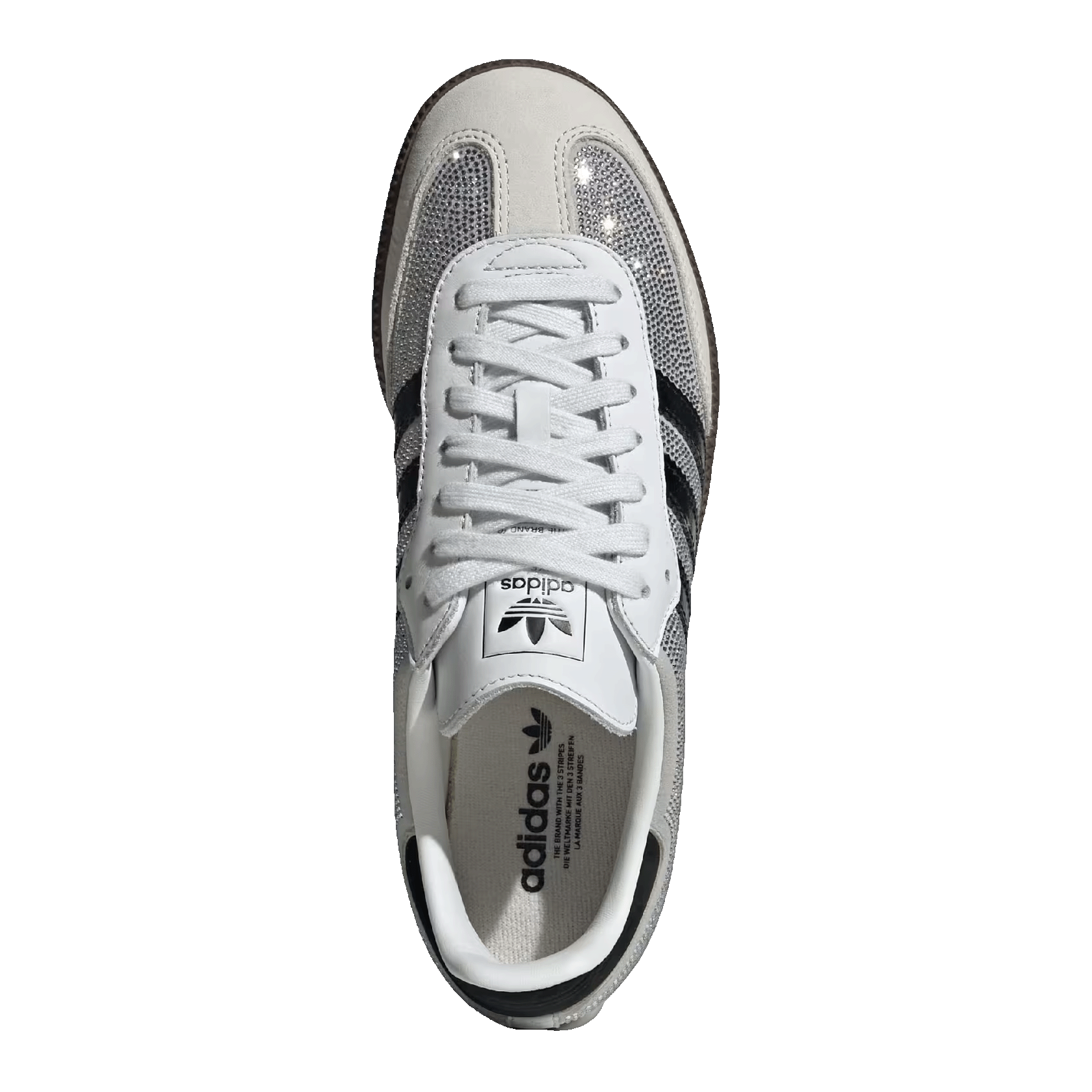 adidas Samba OG Rhinestone Crystal White Silver (W) Oben IH9055