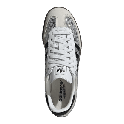 adidas Samba OG Rhinestone Crystal White Silver (W) Oben IH9055