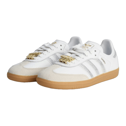 adidas Samba OG Rhinestone White Silver (W) Side KJ2023