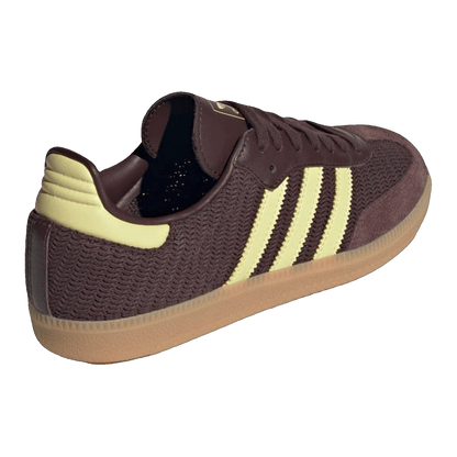 adidas Samba OG Shadow Brown Powder Yellow (W) Back JR8167
