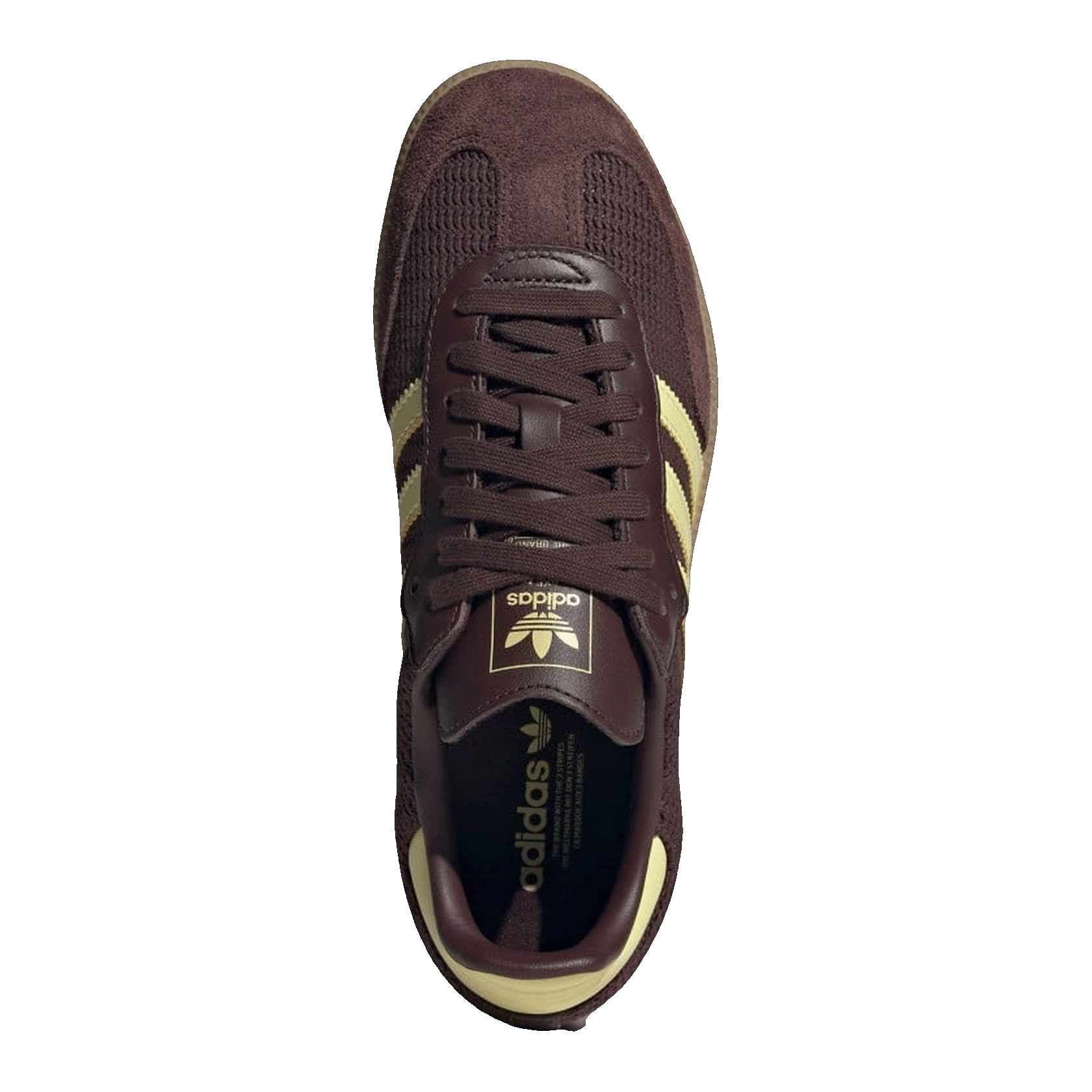 adidas Samba OG Shadow Brown Powder Yellow (W) Oben JR8167