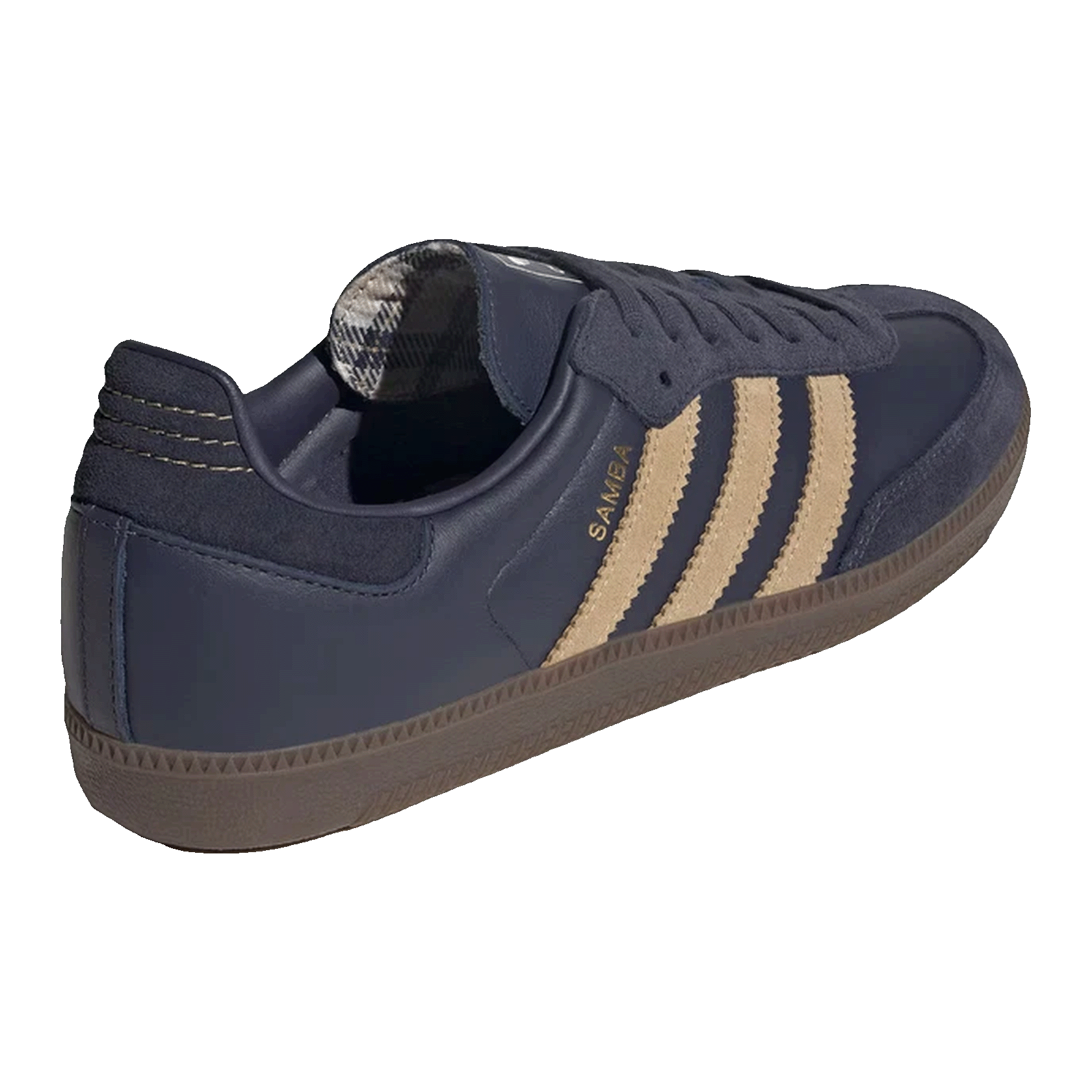 adidas Samba OG Shadow Navy Golden Beige Back JR0894