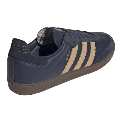 adidas Samba OG Shadow Navy Golden Beige Back JR0894