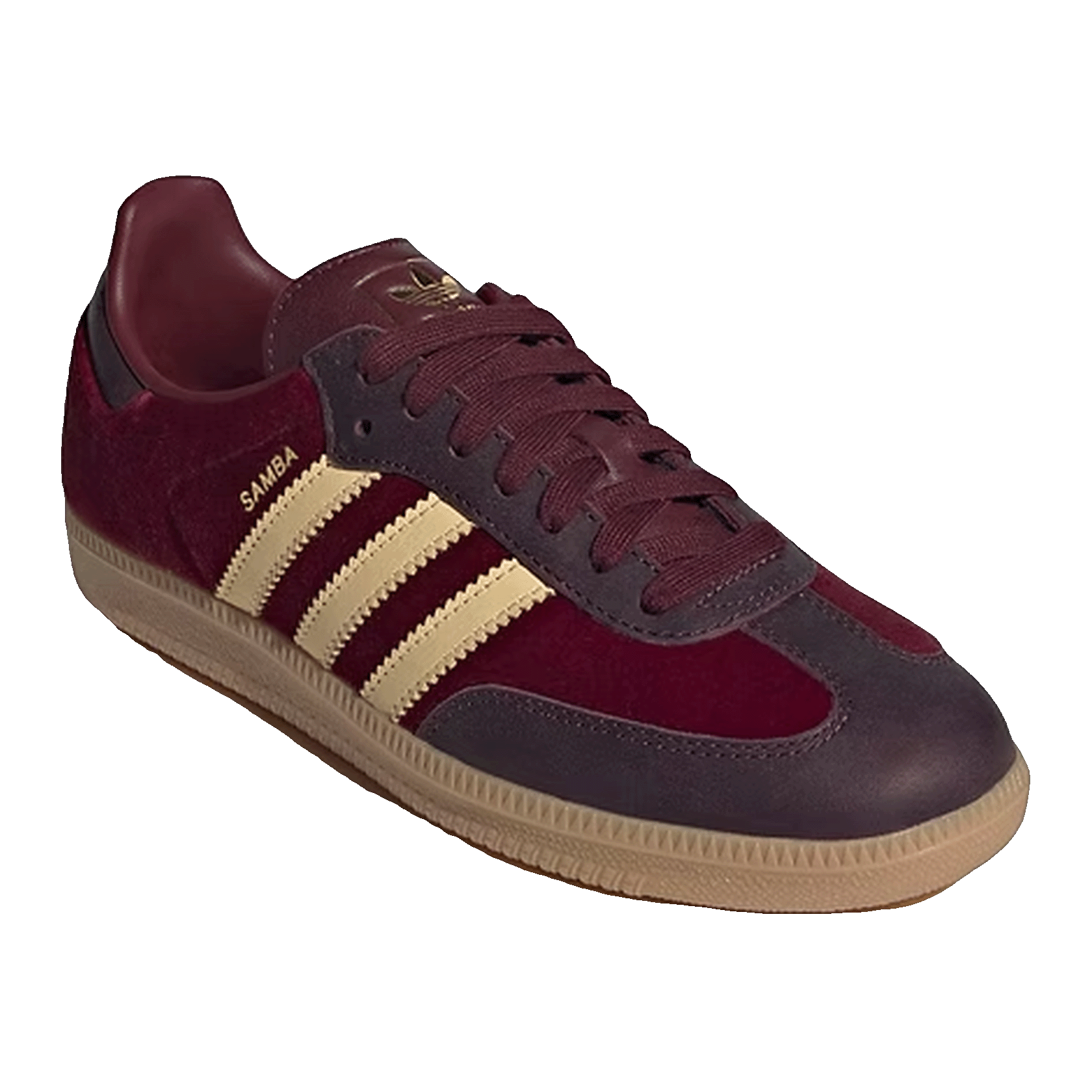 adidas Samba OG Shadow Red Velvet (W) Side JS1394