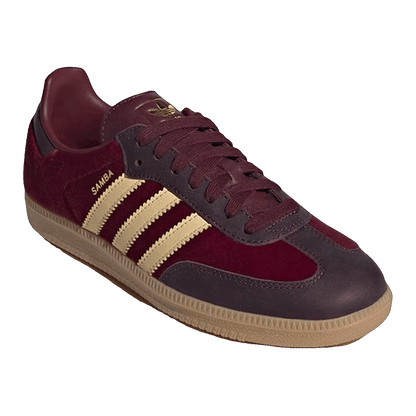 adidas Samba OG Shadow Red Velvet (W) Side JS1394