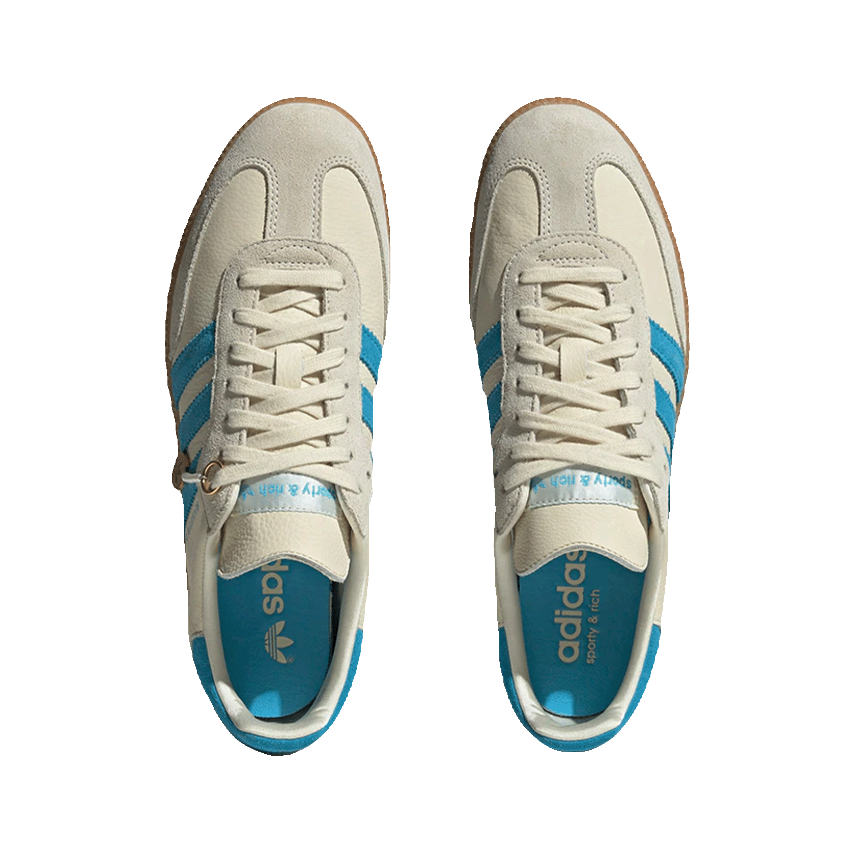 adidas Samba OG Sporty & Rich Cream Blue Oben