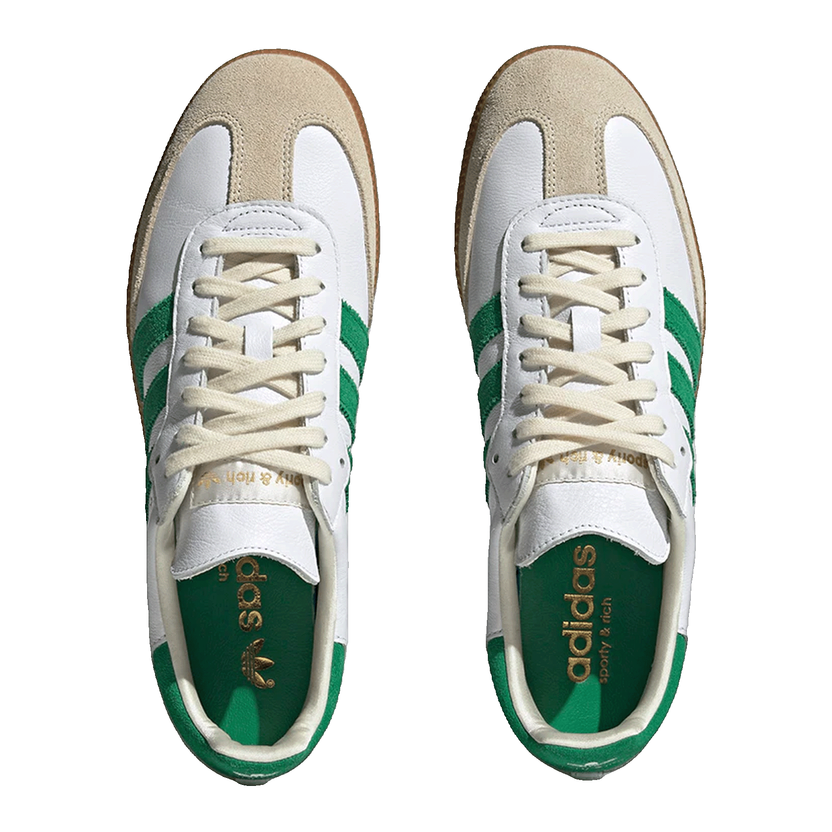 adidas Samba OG Sporty & Rich White Green Oben HQ6075
