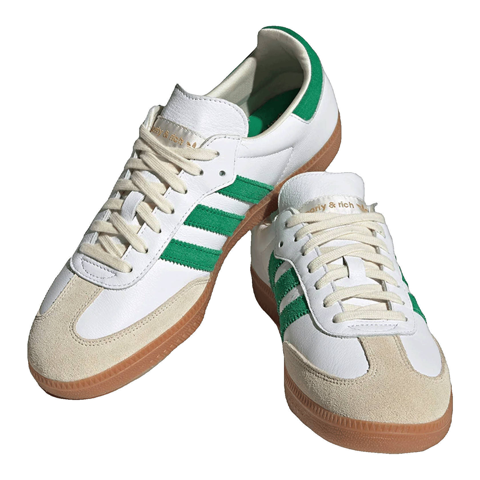 adidas Samba OG Sporty & Rich White Green Side HQ6075
