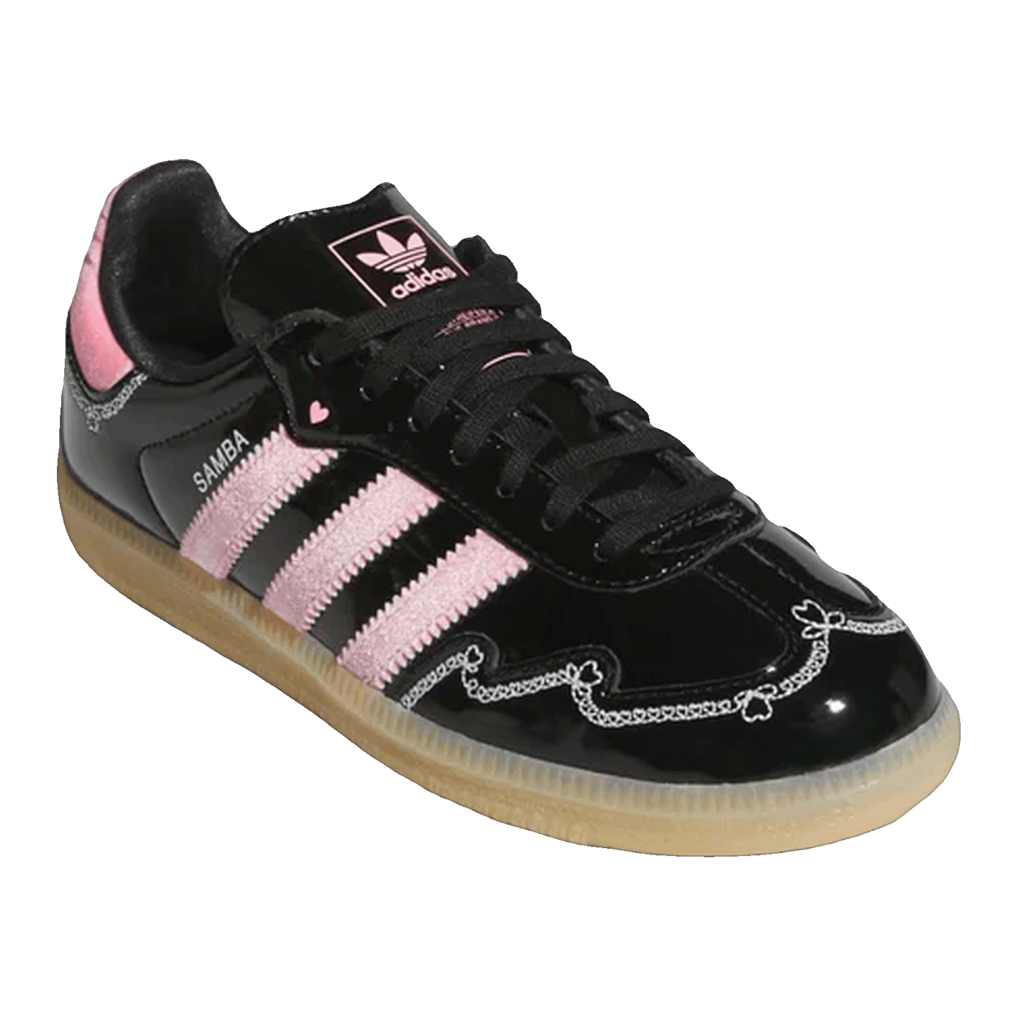 adidas Samba OG Valentine's Day Black Light Pink (2026) (GS) Side KH9154