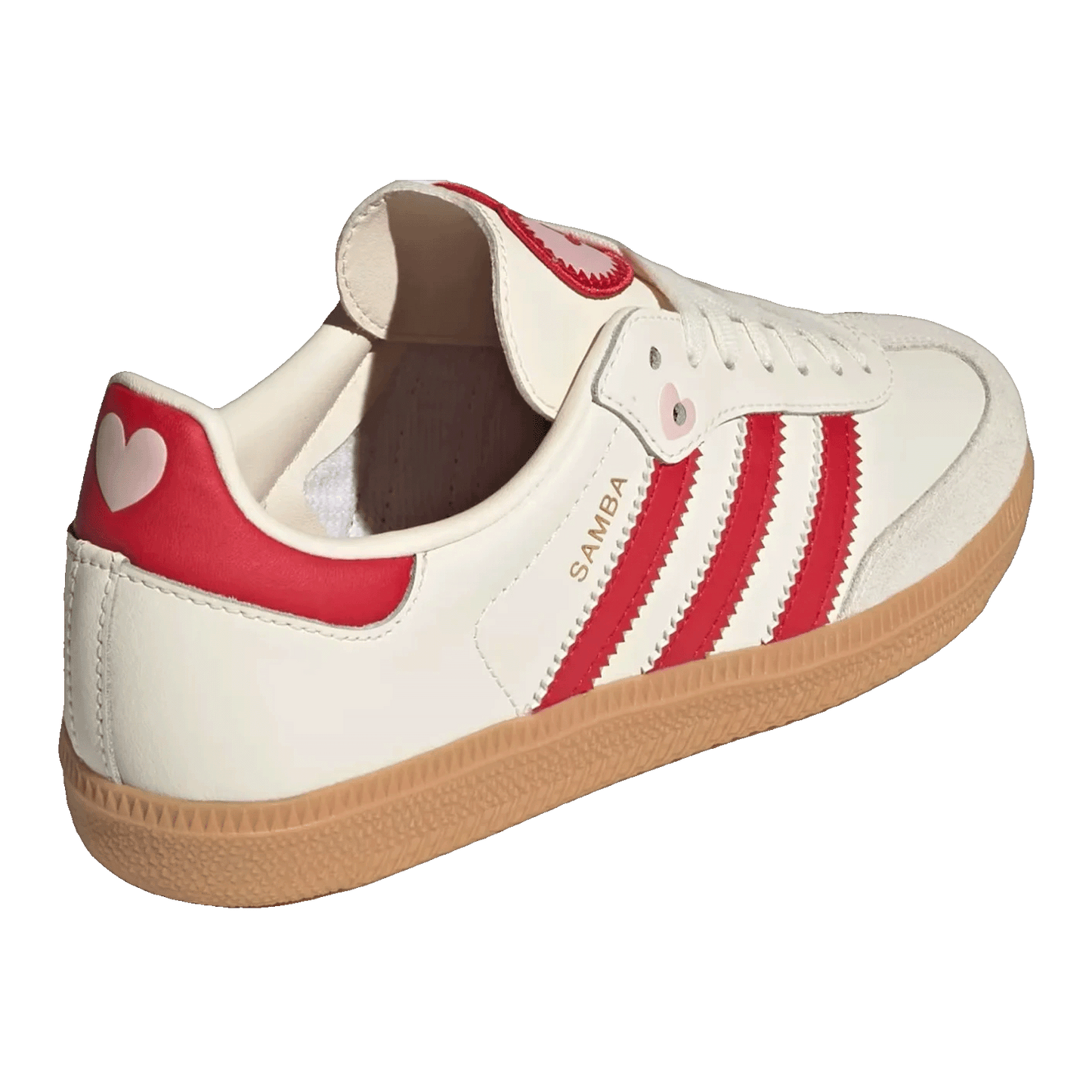 adidas Samba OG Valentine's Day Cream White Scarlet (2026) (GS) Back KI6679