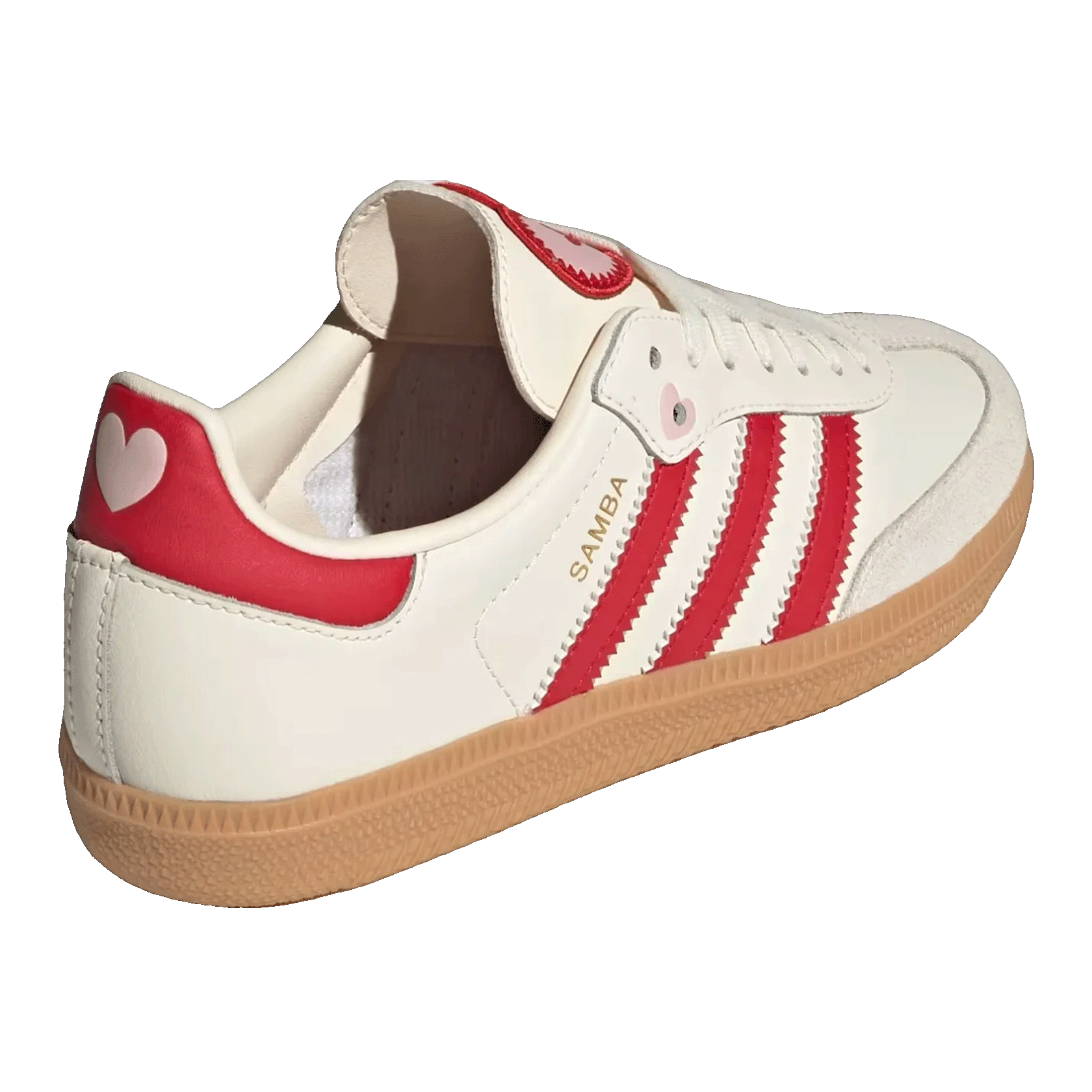 adidas Samba OG Valentine's Day Cream White Scarlet (2026) (GS) Back KI6679