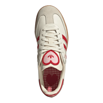 adidas Samba OG Valentine's Day Cream White Scarlet (2026) (GS) Oben KI6679