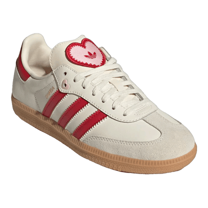 adidas Samba OG Valentine's Day Cream White Scarlet (2026) (GS) Side KI6679