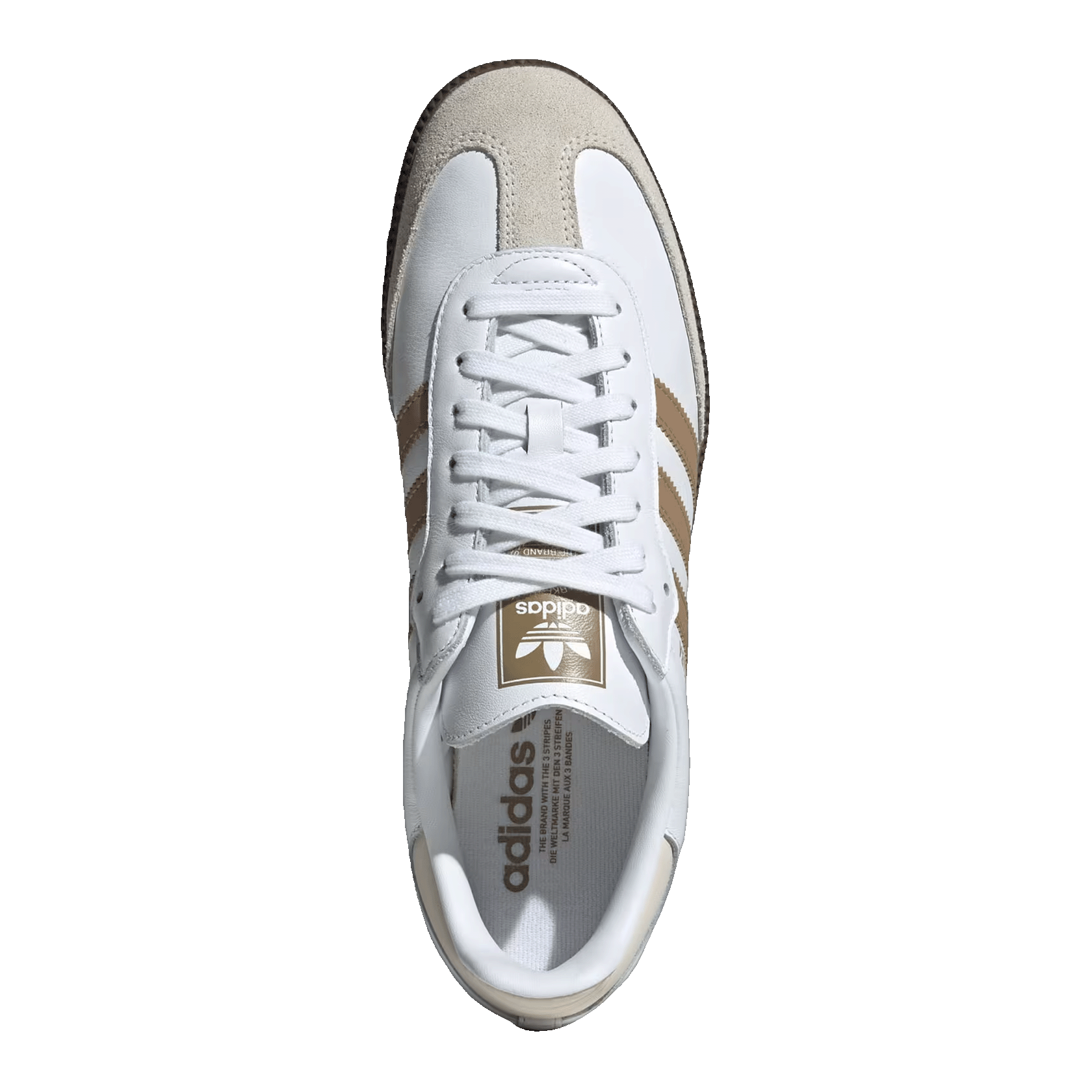 adidas Samba OG White Cardboard Gum Oben JR0912
