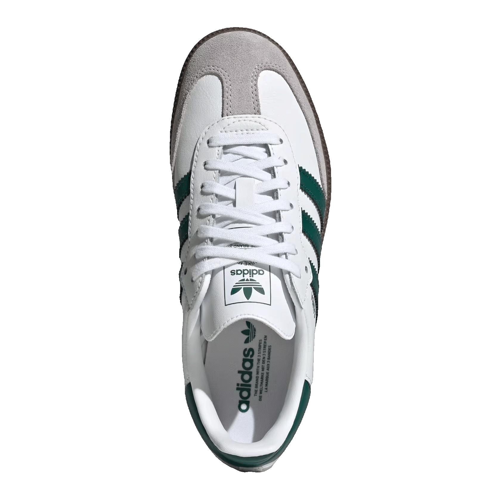 adidas Samba OG White Collegiate Green Gum (GS) Oben JQ2843