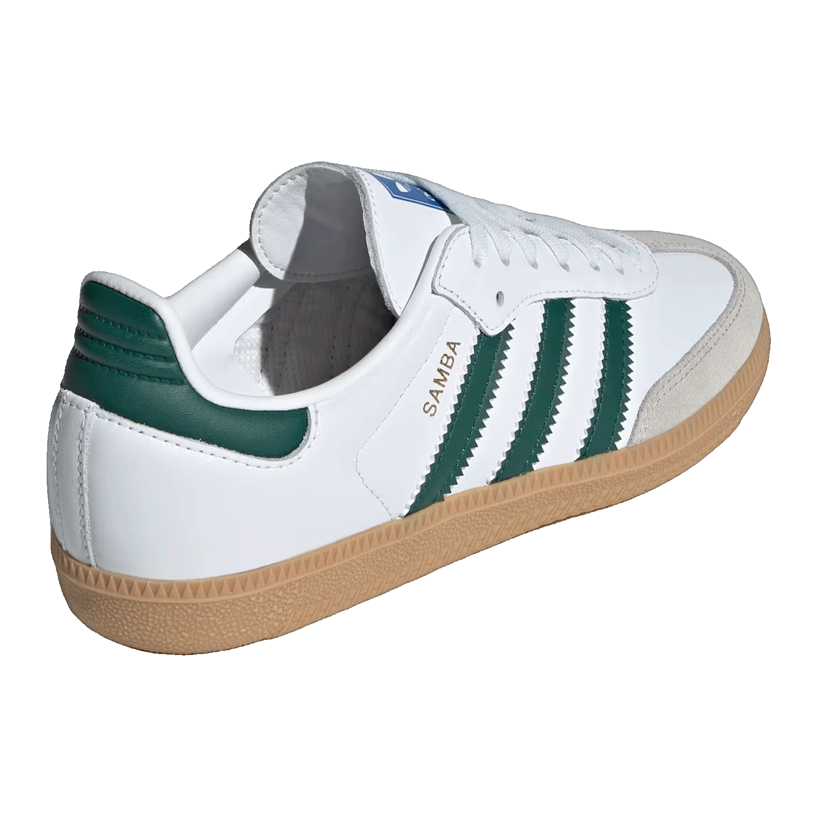 adidas Samba OG White Collegiate Green Gum (Kids) Back IE1331