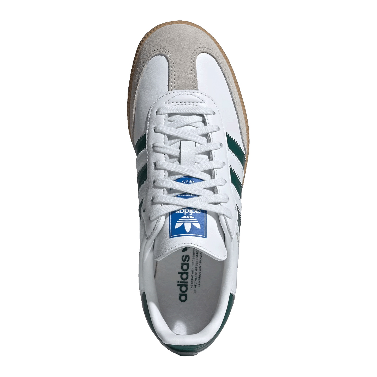 adidas Samba OG White Collegiate Green Gum (Kids) Oben IE1331