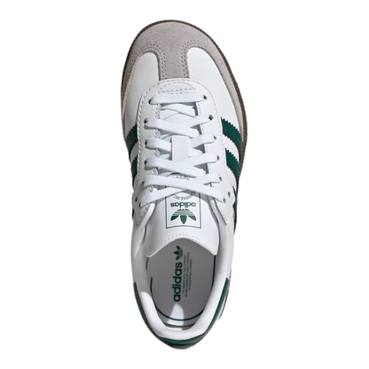 adidas Samba OG White Collegiate Green Gum (PS) Oben JQ2840