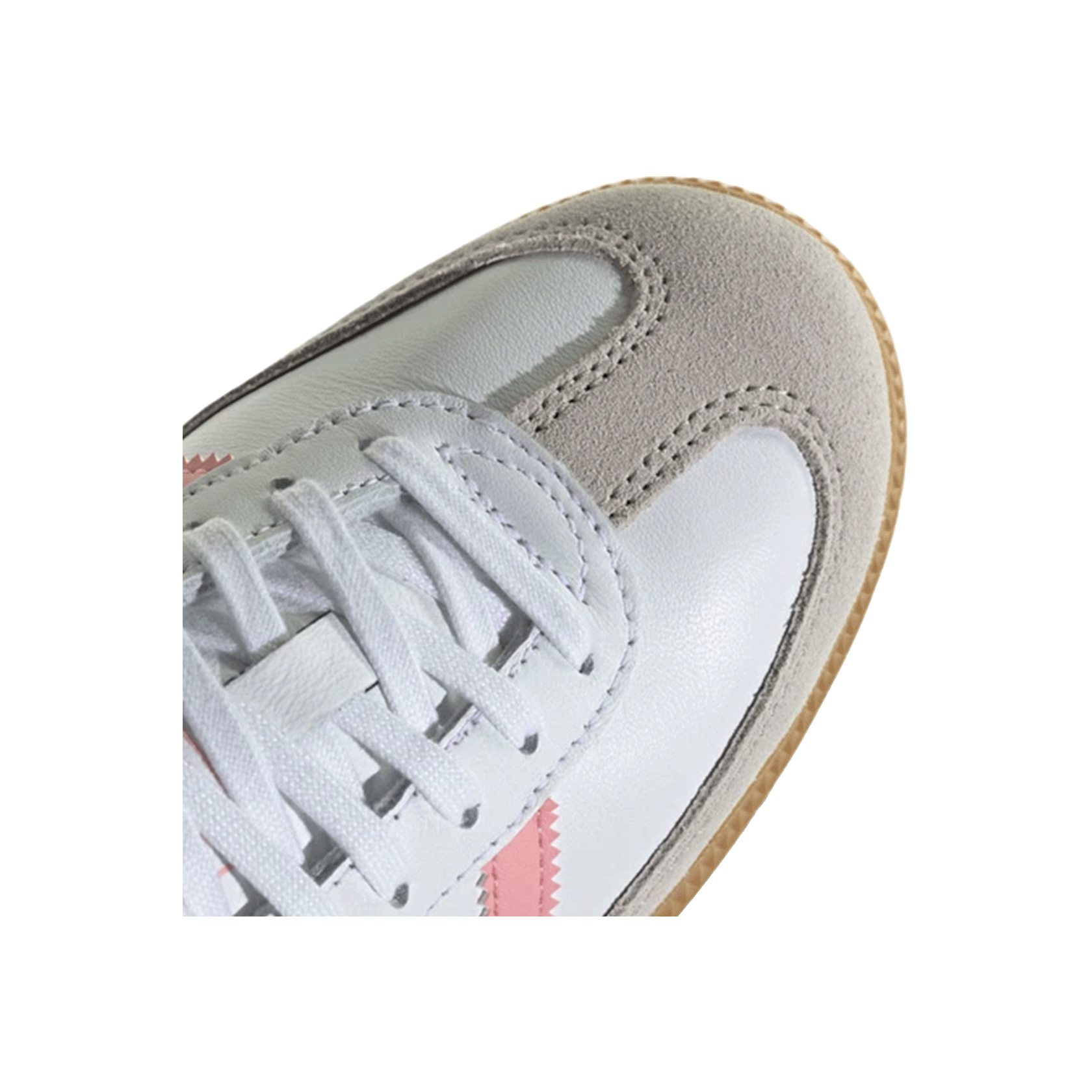 adidas Samba OG White Coral Pink (GS) Front