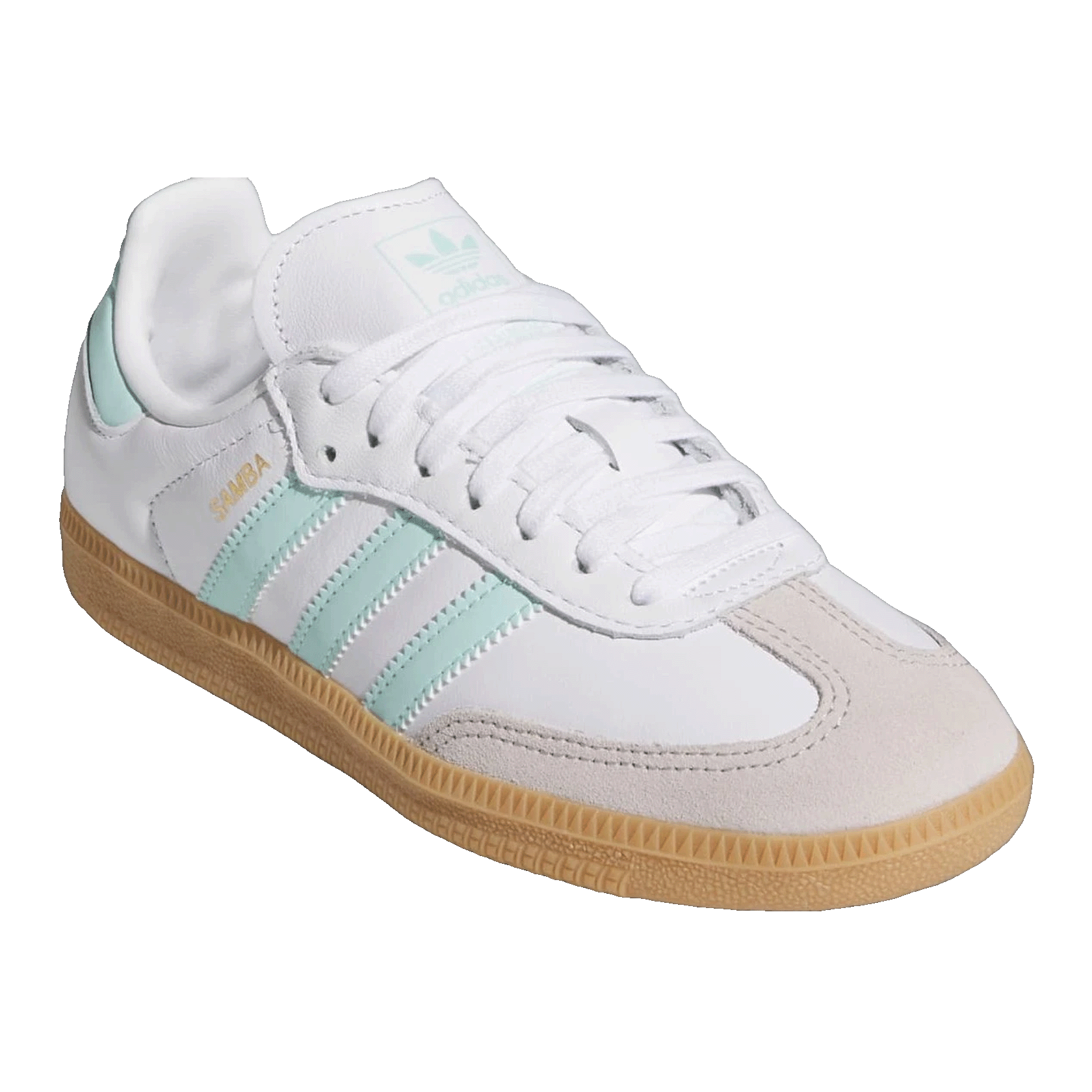adidas Samba OG White Semi Flash Aqua (GS) Side JP5481