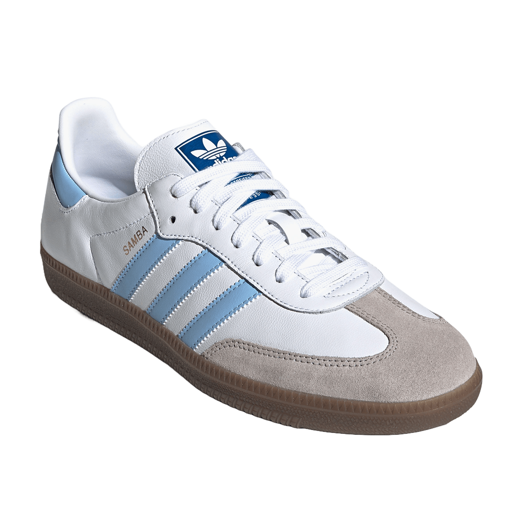 Adidas samba blanc bleu best sale