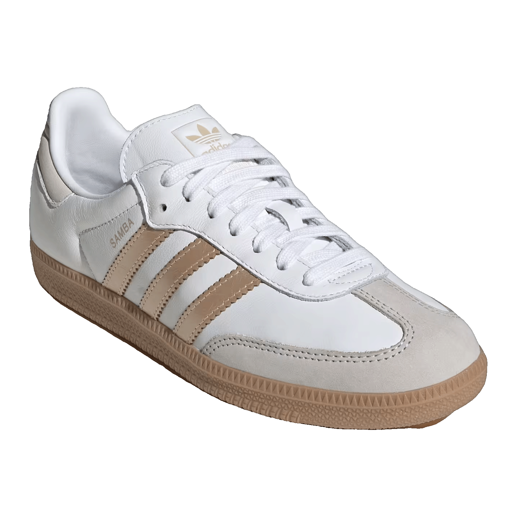 adidas Samba OG White Wonder Gold Metallic (W) Side IH9127