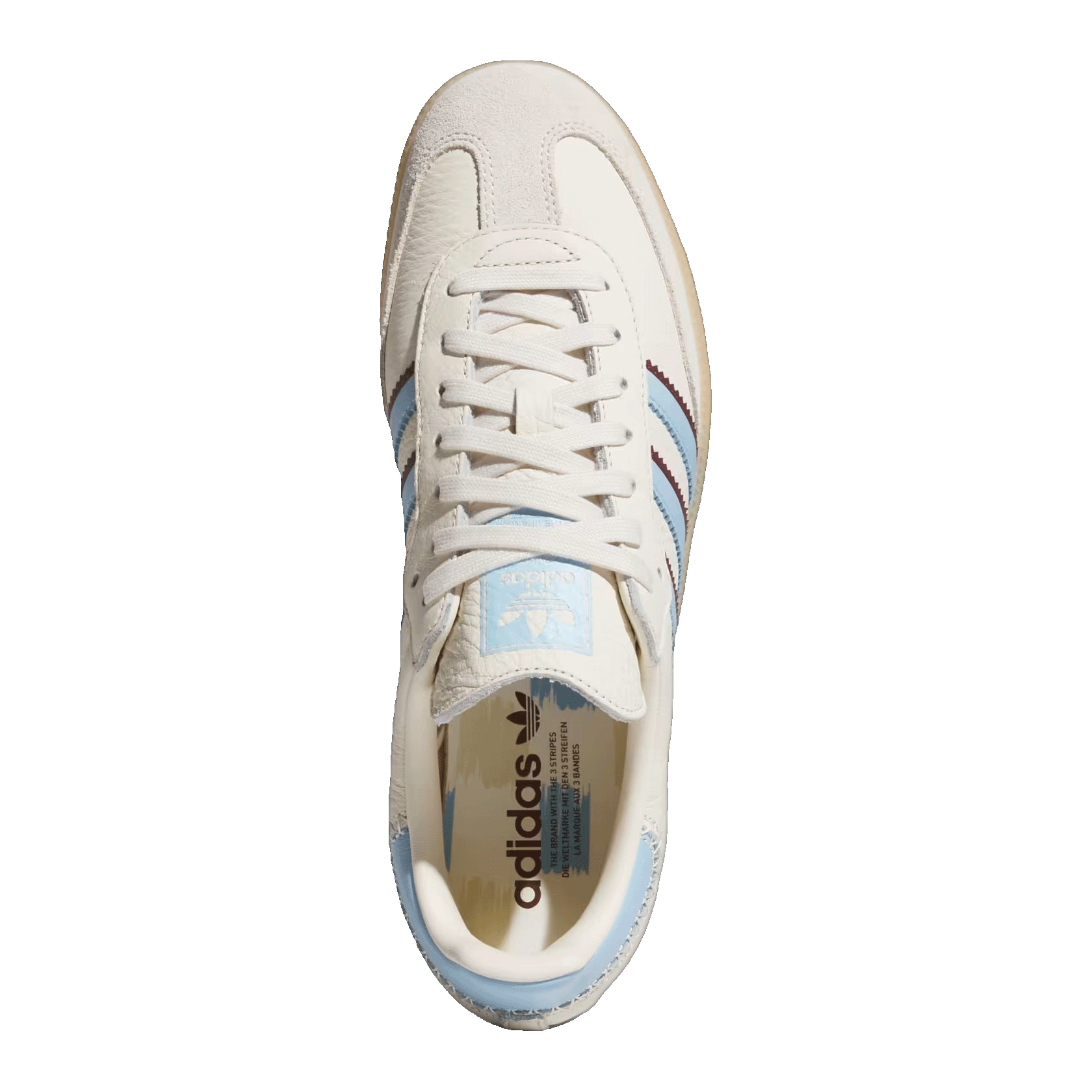 adidas Samba OG Wonder White Clear Sky Shadow Red Oben JS5041