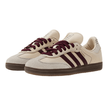 adidas Samba OG Wonder White Maroon (W) Side