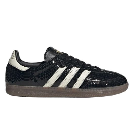 adidas Samba Patent Snakeskin Black Off White (W) IH9015