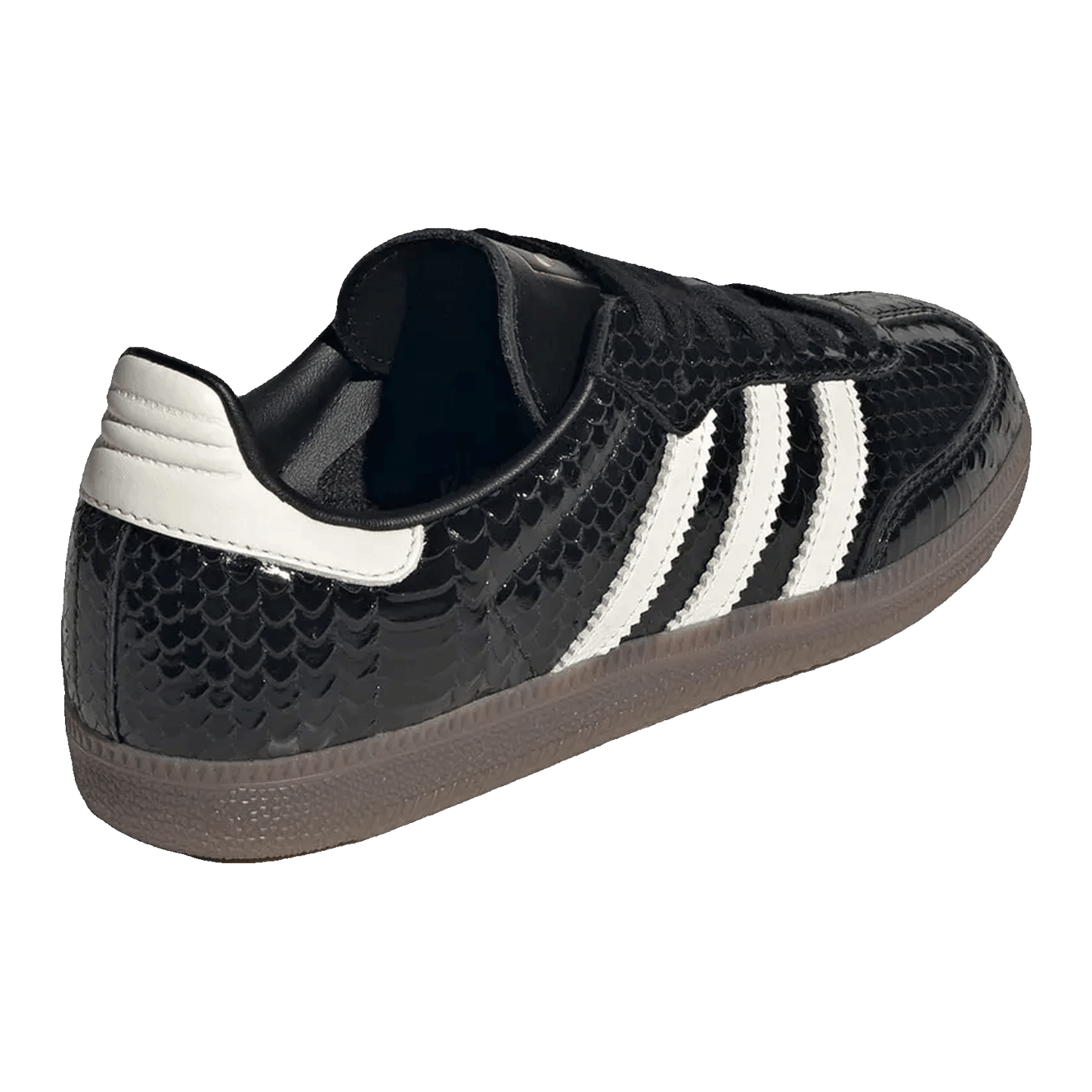 adidas Samba Patent Snakeskin Black Off White (W) Back IH9015