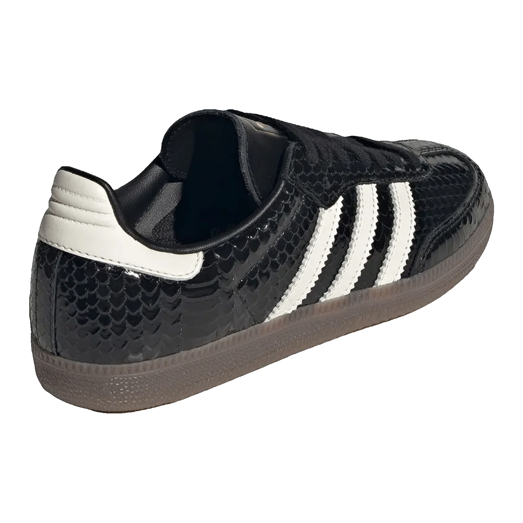 adidas Samba Patent Snakeskin Black Off White (W) Back IH9015