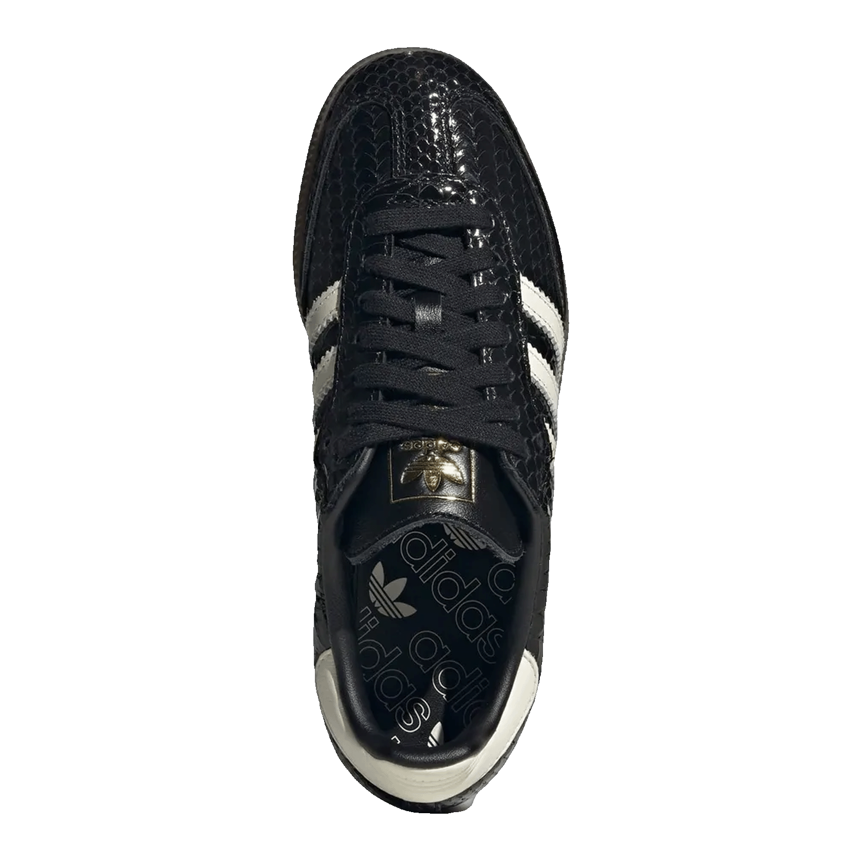 adidas Samba Patent Snakeskin Black Off White (W) Oben IH9015