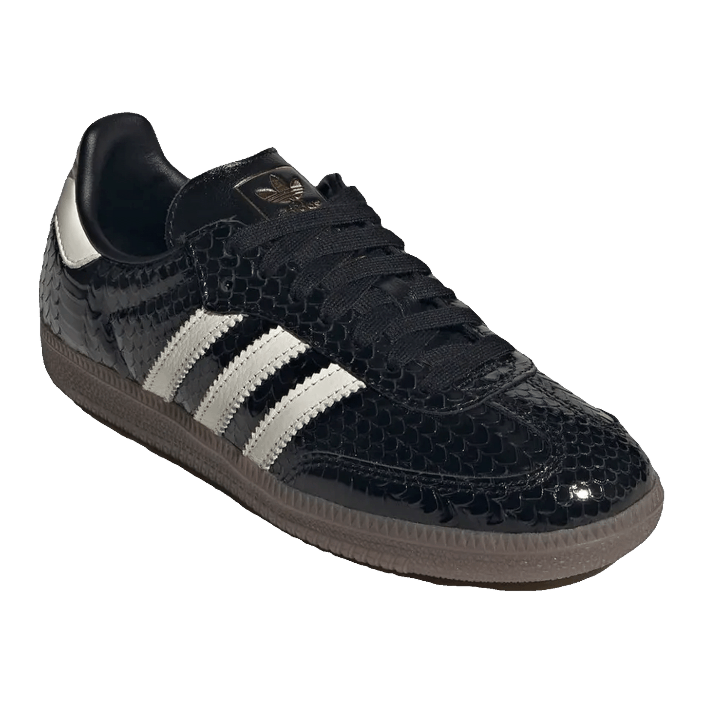 adidas Samba Patent Snakeskin Black Off White (W) Side IH9015