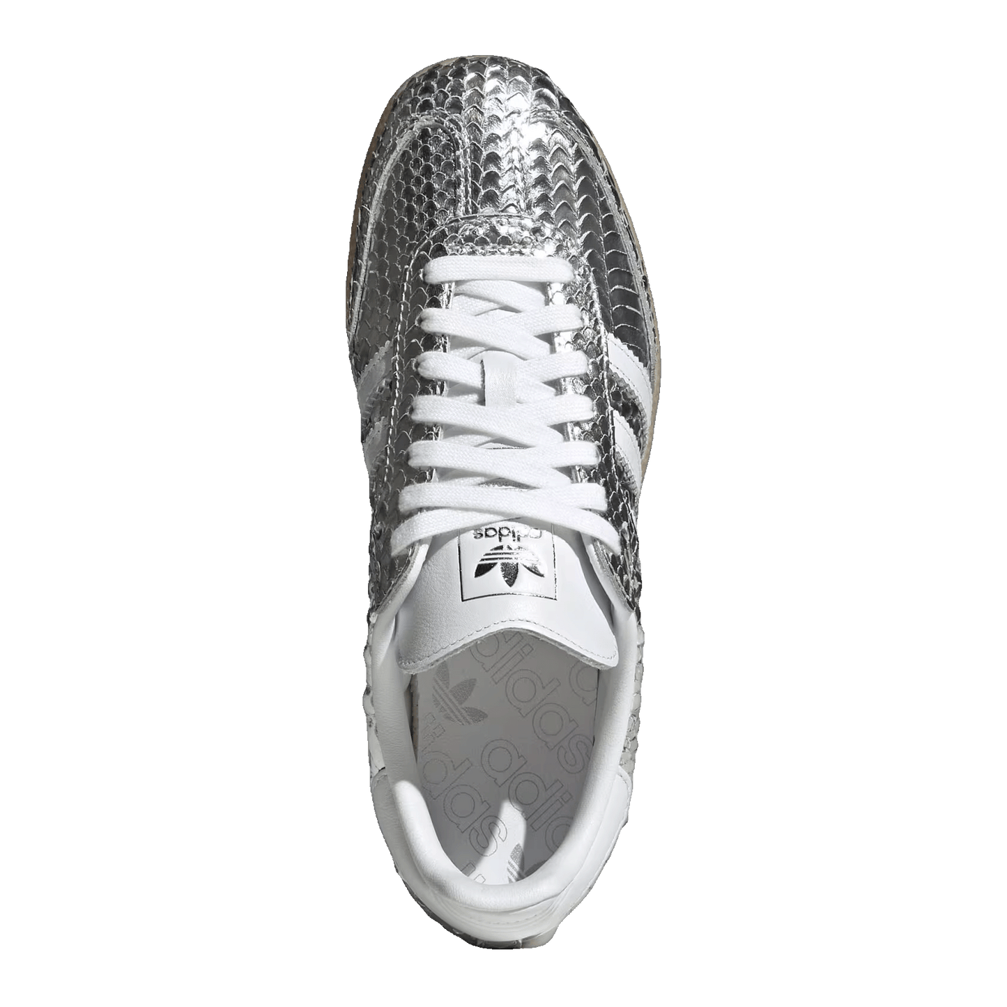 adidas Samba Patent Snakeskin Silver Metallic (W) Oben IH9016