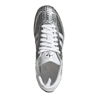 adidas Samba Patent Snakeskin Silver Metallic (W) Oben IH9016