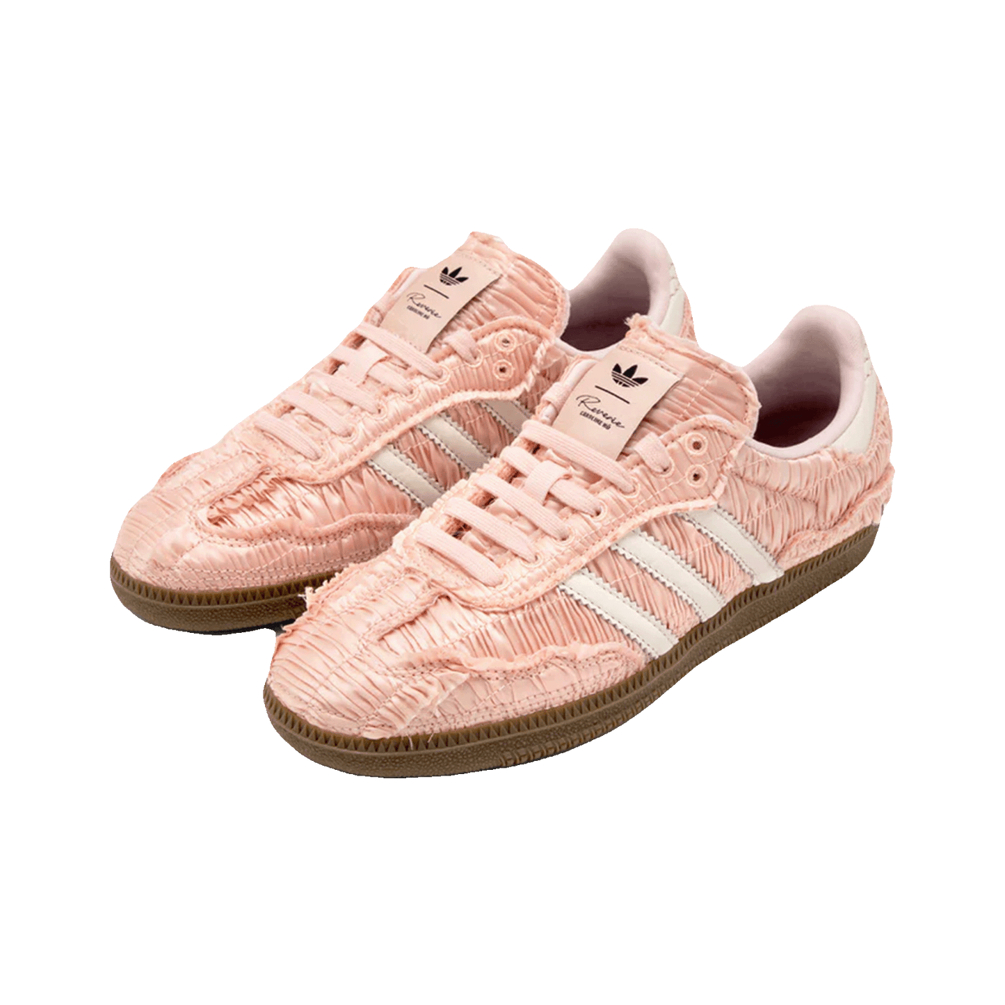 adidas Samba Reverie by Caroline Hú CLOT Pink Textured Silk Upper Side