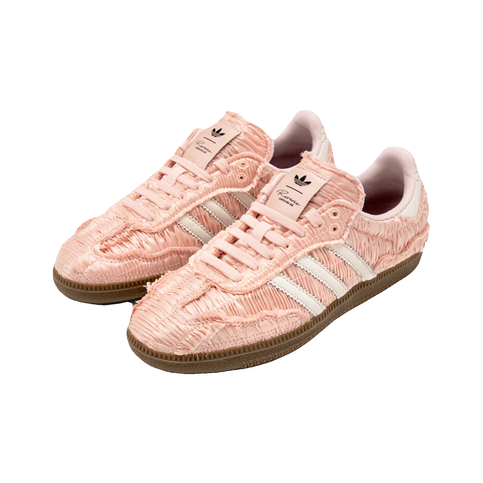 adidas Samba Reverie by Caroline Hú CLOT Pink Textured Silk Upper Side