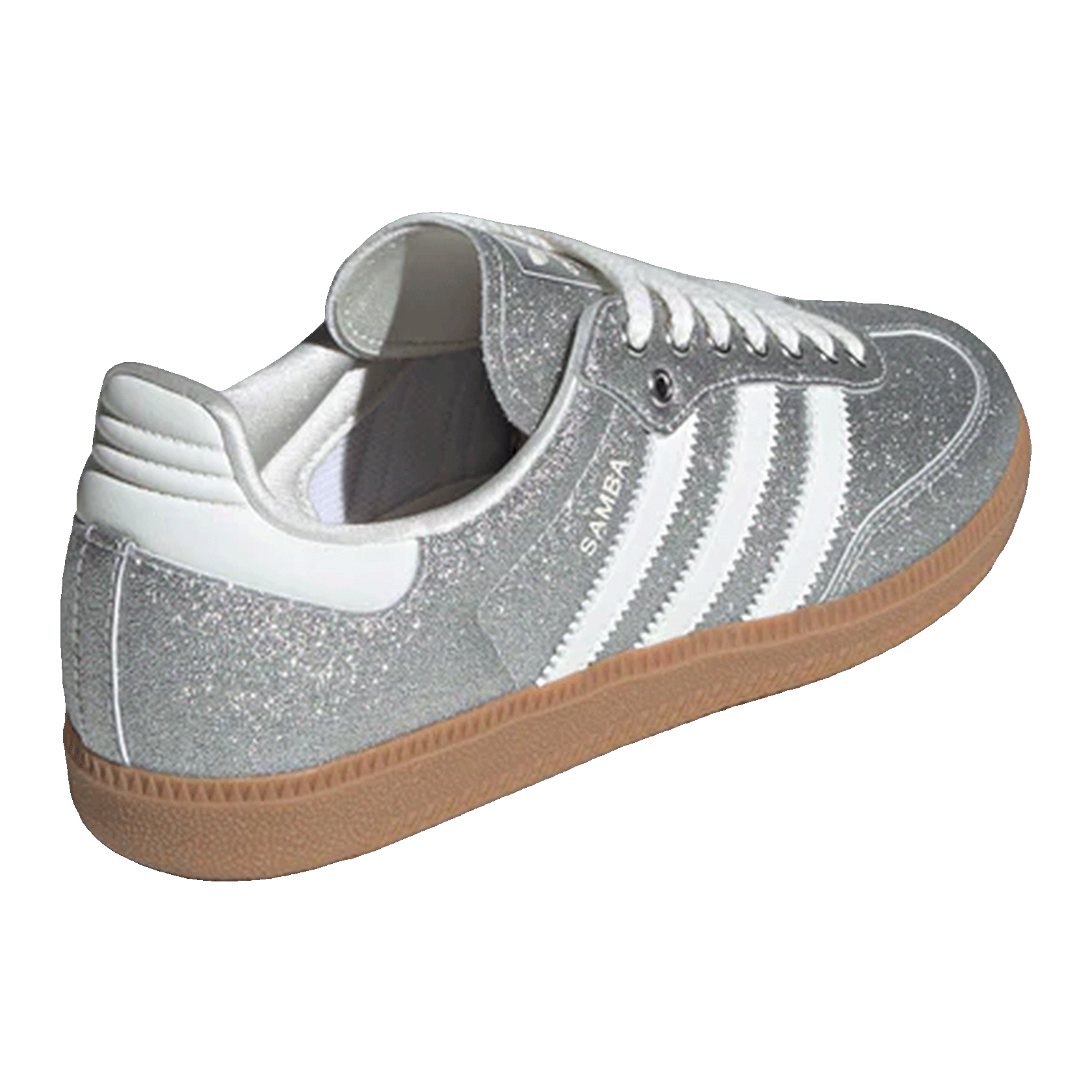 adidas Samba Shine Silver Metallic (W) Back KI6264
