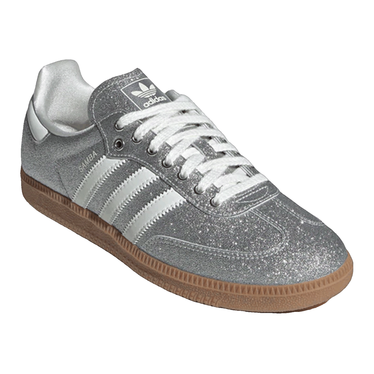 adidas Samba Shine Silver Metallic (W) Side KI6264