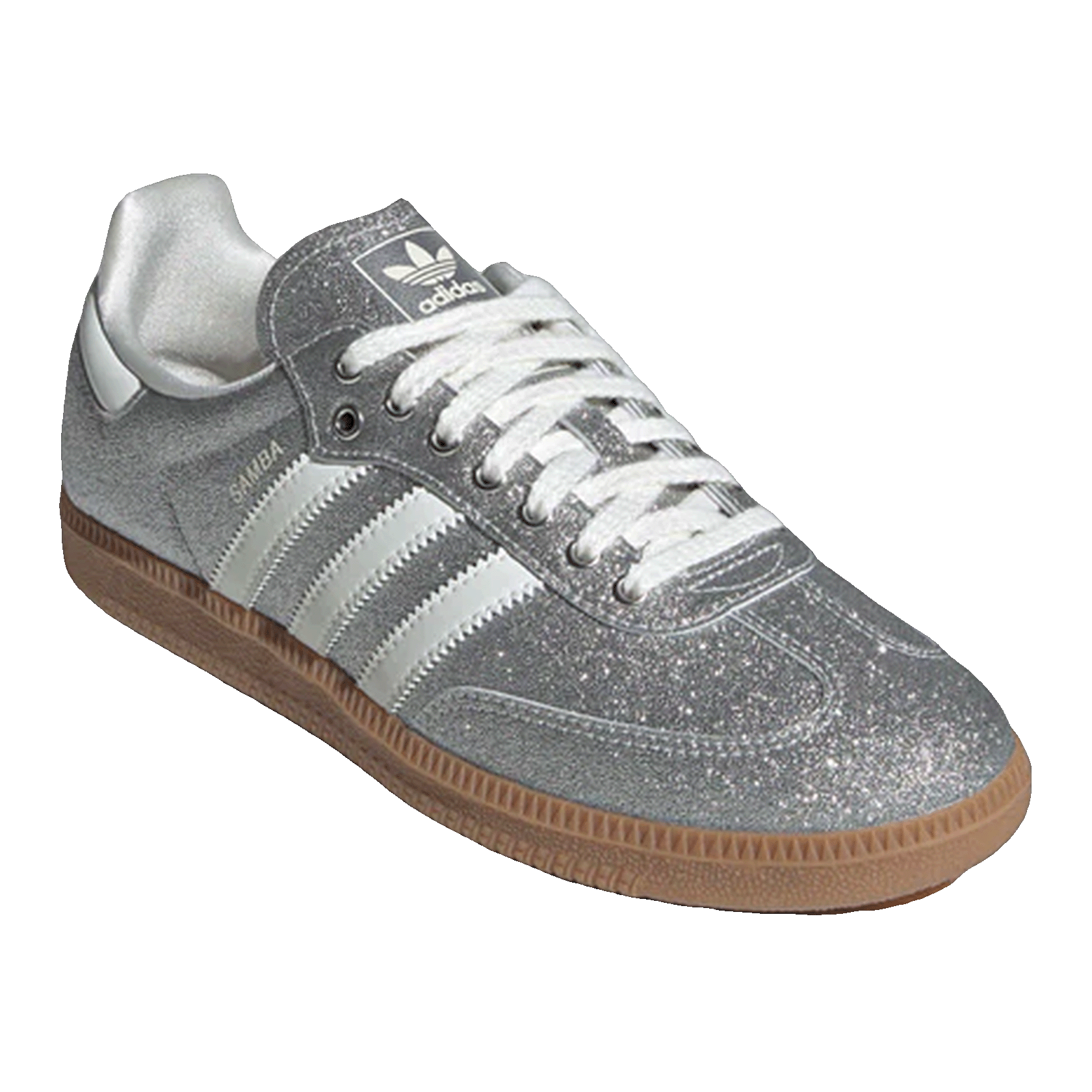 adidas Samba Shine Silver Metallic (W) Side KI6264