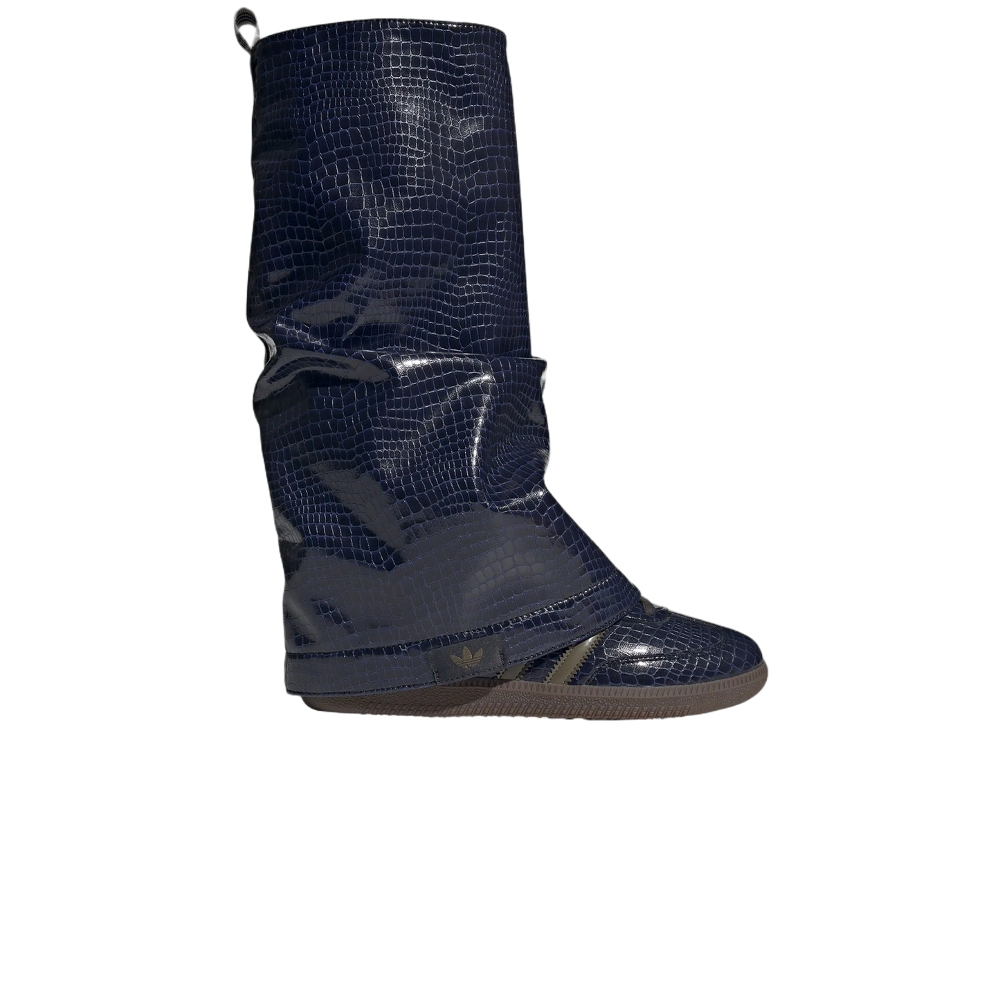 adidas Samba Snakeskin Boot Navy Olive (W) JQ8727