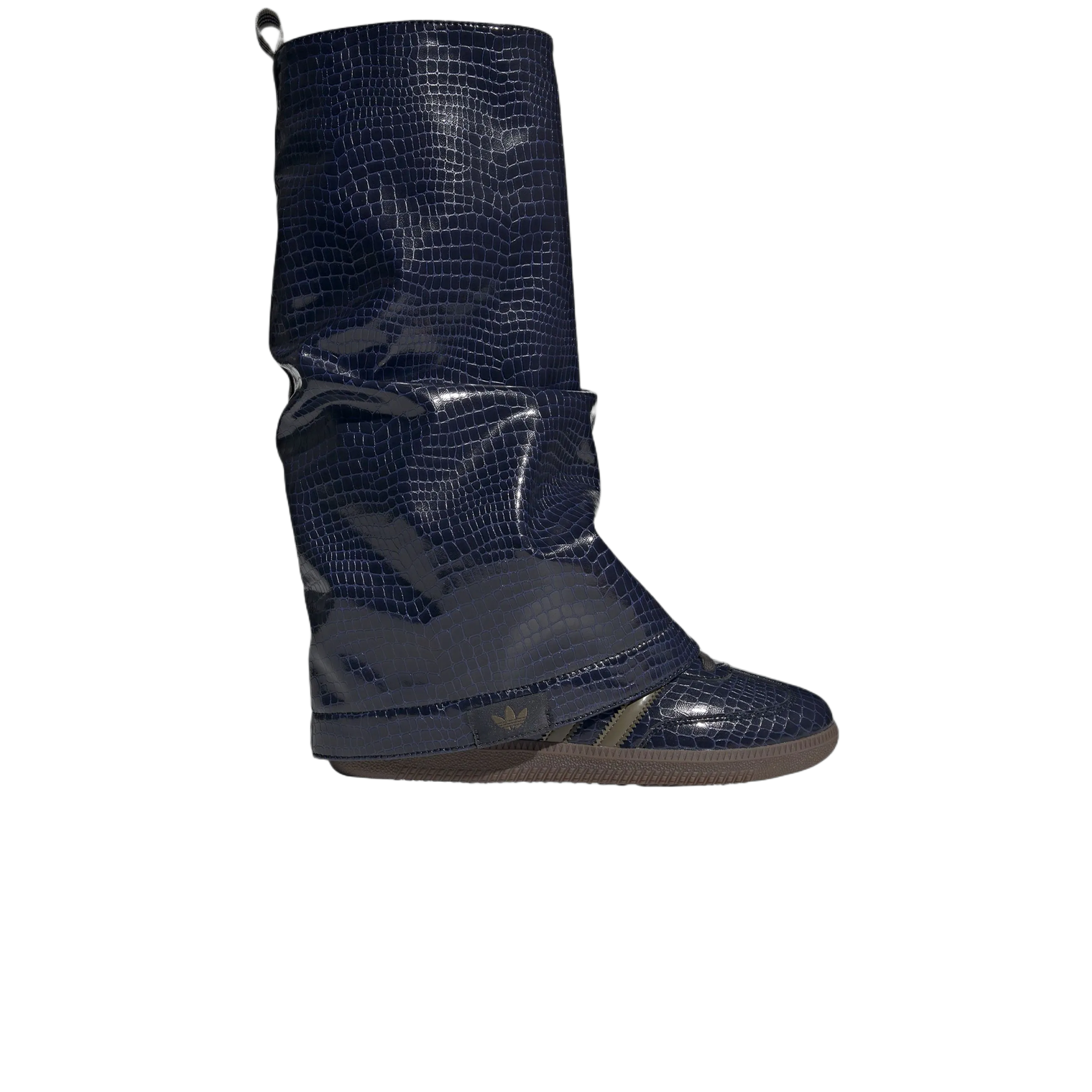 adidas Samba Snakeskin Boot Navy Olive (W) JQ8727
