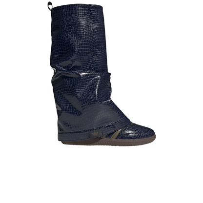 adidas Samba Snakeskin Boot Navy Olive (W) JQ8727
